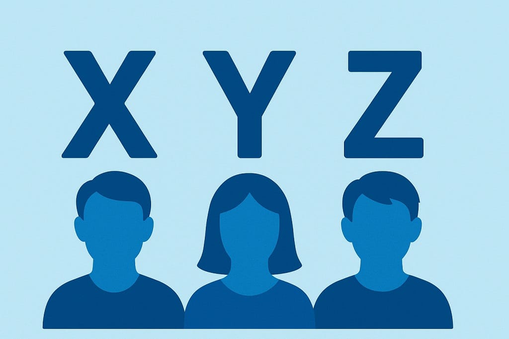 особенности поколений X, Y, Z