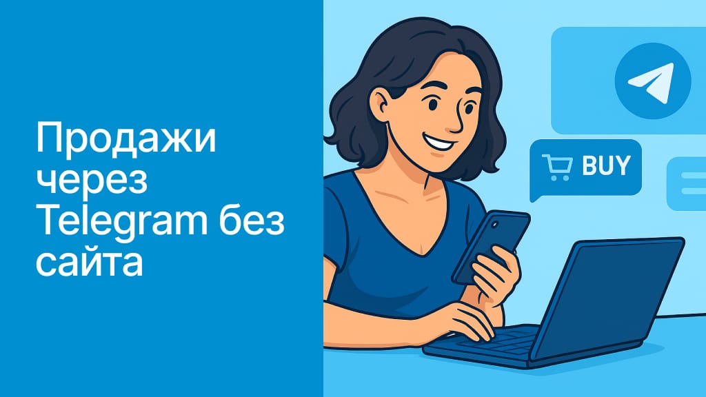 продажи через телеграмм без сайта